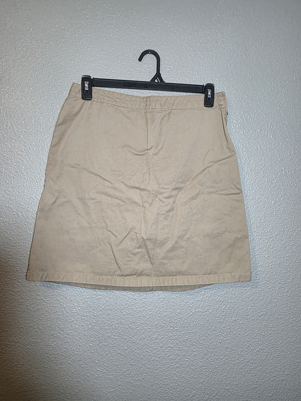 Lands' End Beige Mini Skirt